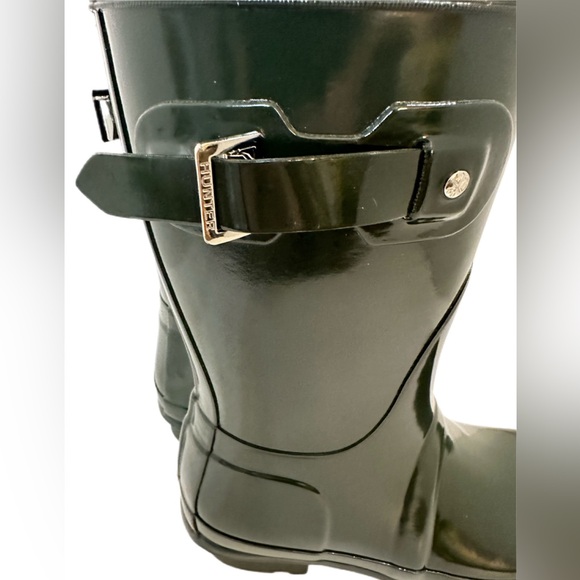 NEW HUNTER Short Rain Boot/GLOSS GREEN/SIZE 6 - Picture 6 of 11
